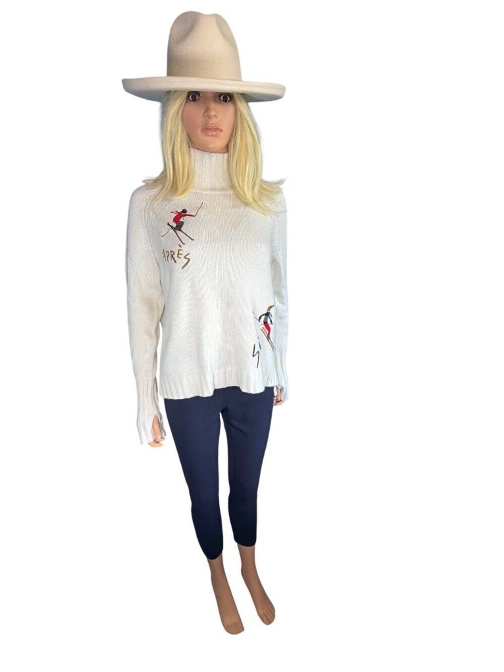 Gigi Pip Jillian Pencil Brim Western Hat 57cm S/M Off White MSRP$154 Worn once - Picture 14 of 17